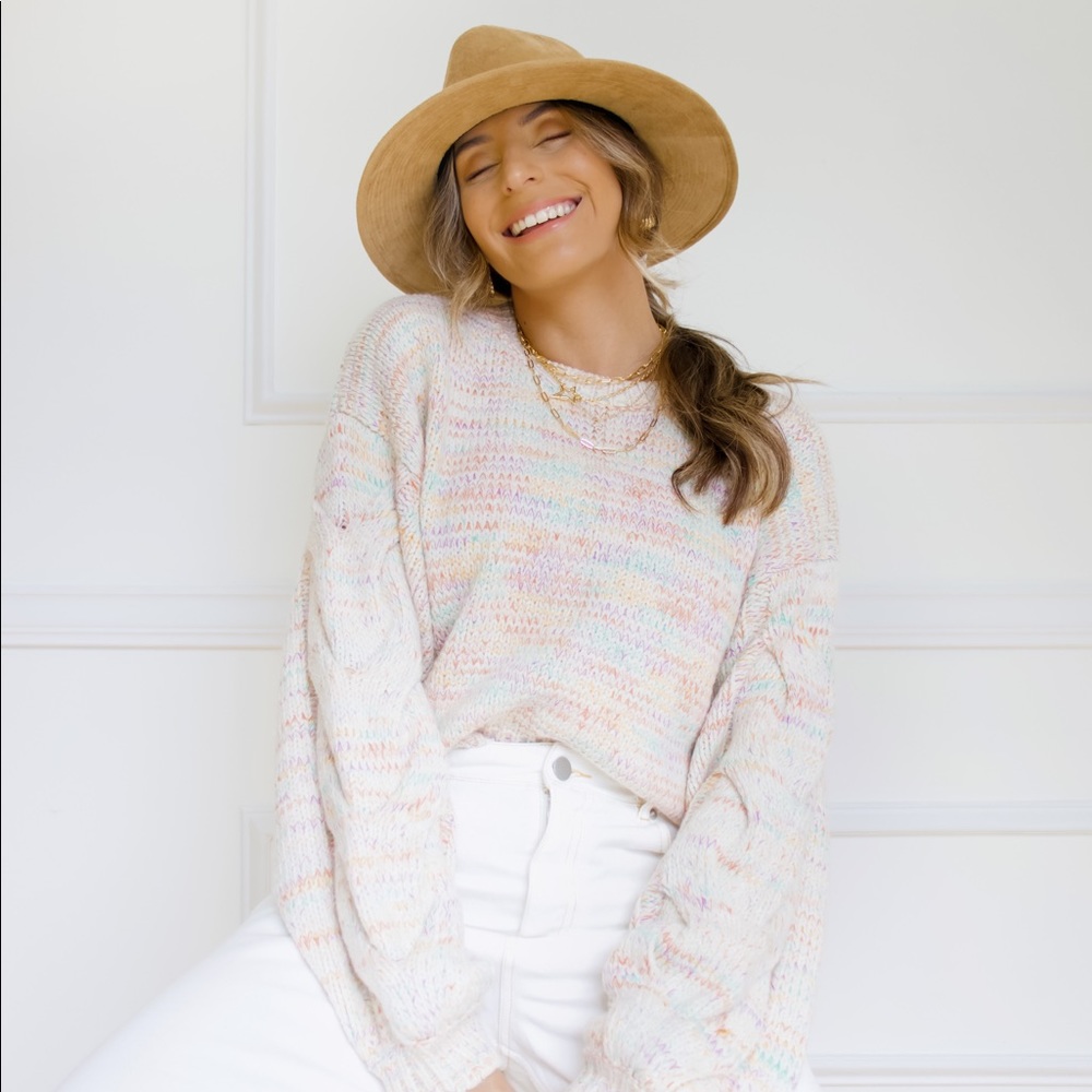 Emory Park Rainbow Knit Sweater